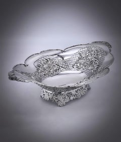 Chinese Export Silver Fruit Dish