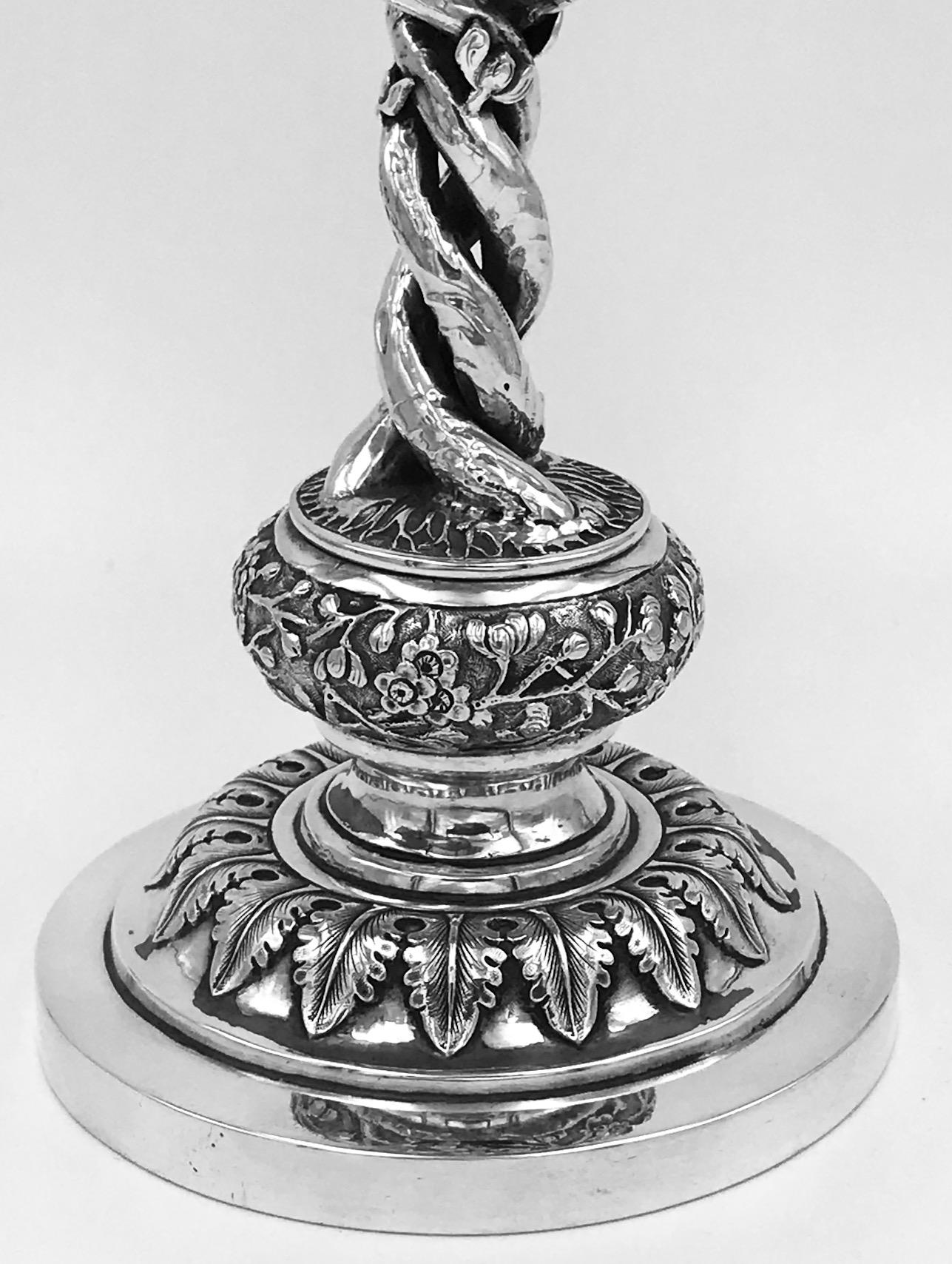 Chinese Export Silver Goblet 5