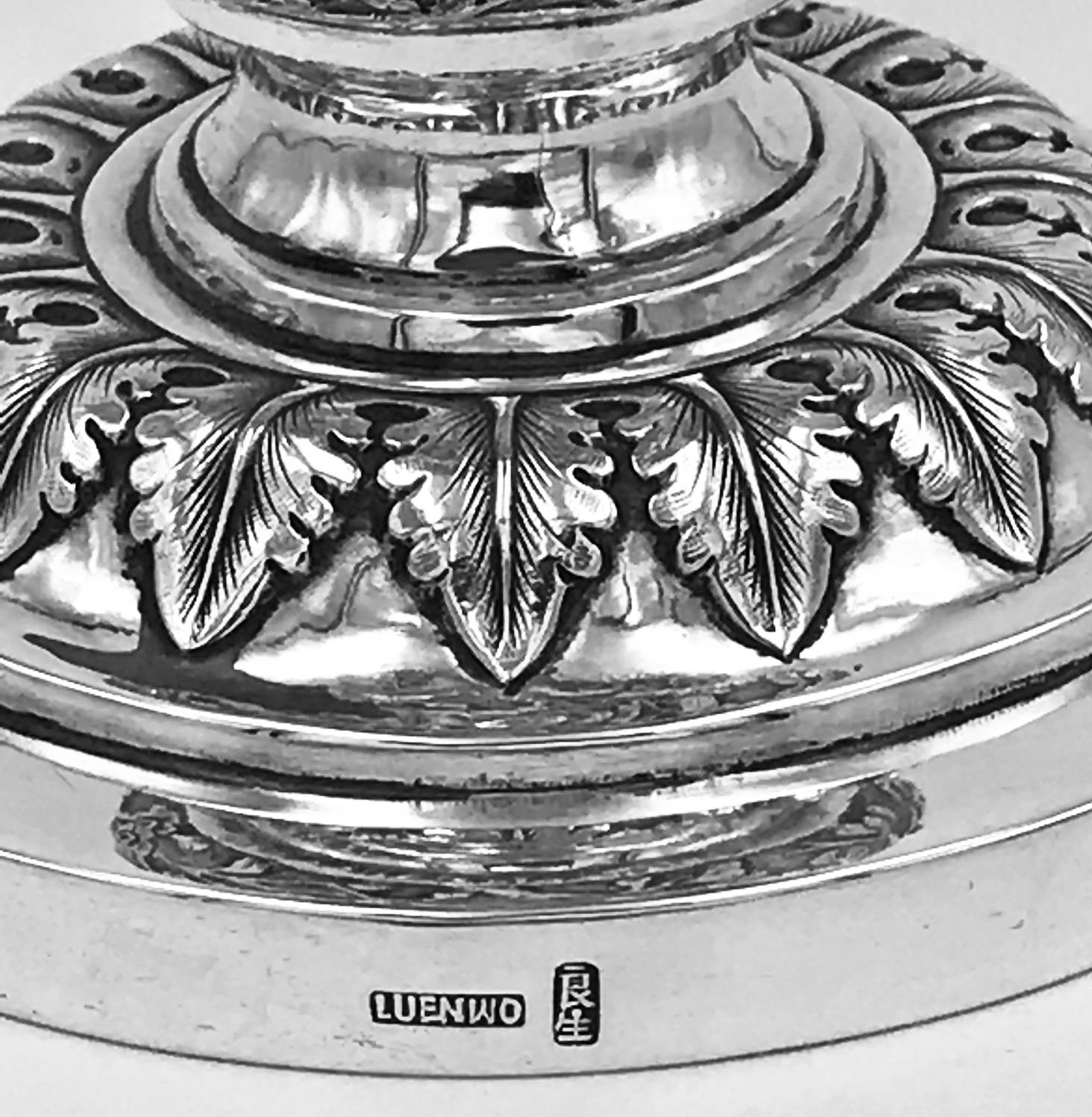 Chinese Export Silver Goblet 6