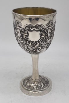 Chinese Export Silver Goblet
