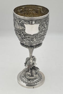 Chinese Export Silver Goblet