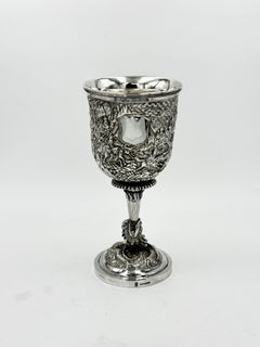 Chinese Export Silver Goblet