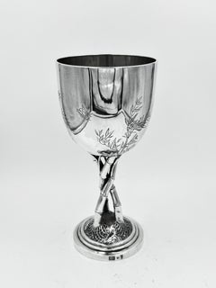 Chinese Export Silver Goblet