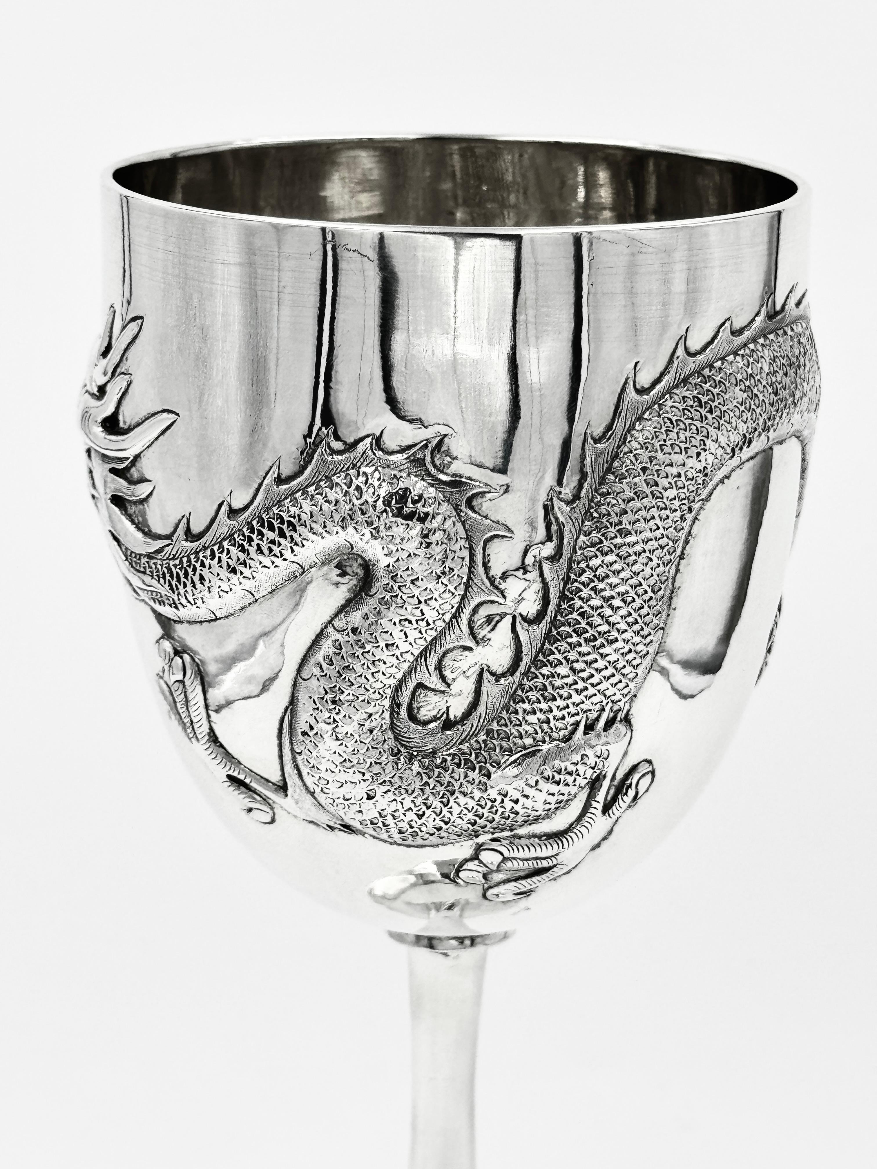 Copa china de plata de exportación principios del siglo XX en venta