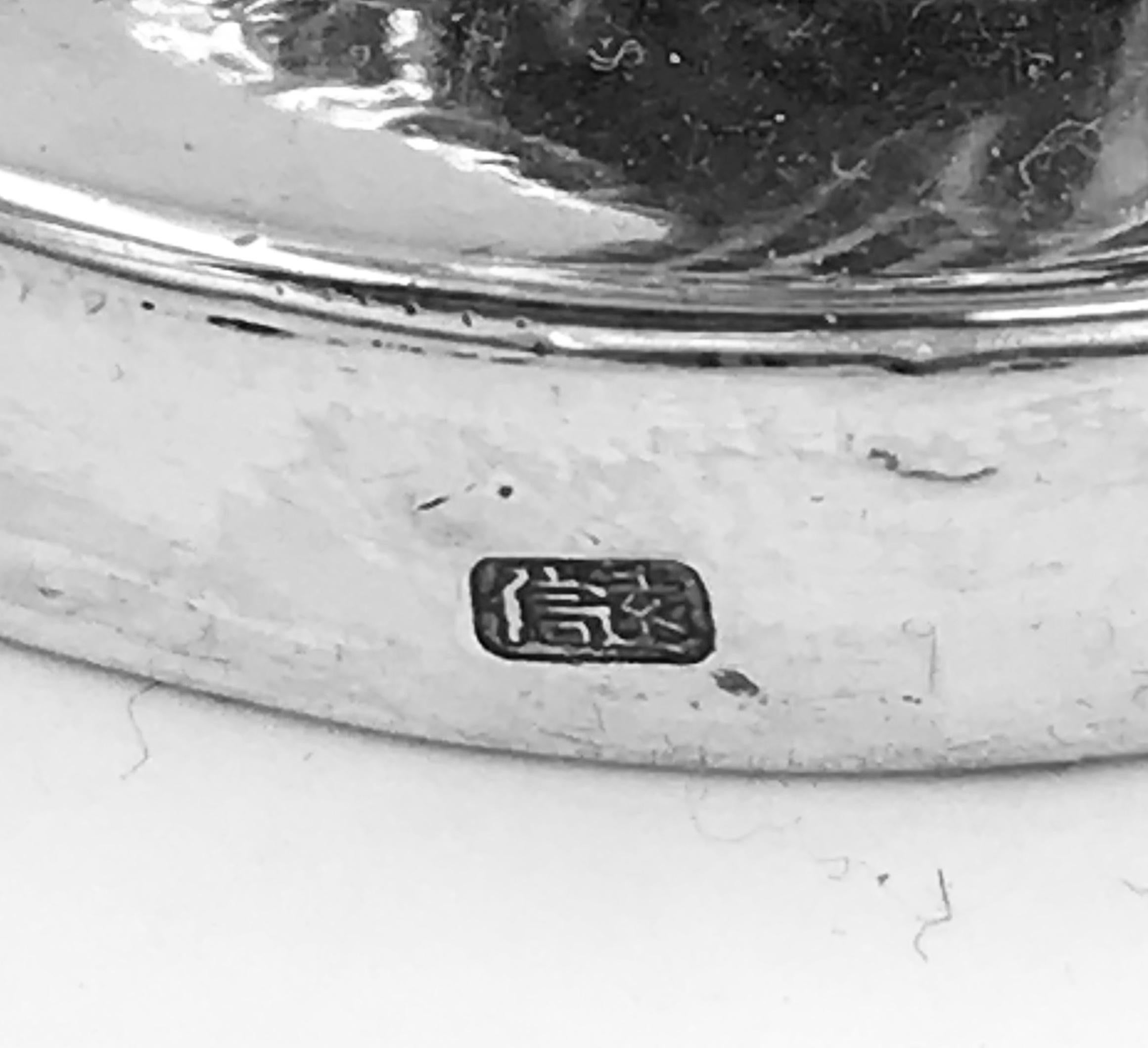 Copa china de plata de exportación Fines del siglo XIX en venta