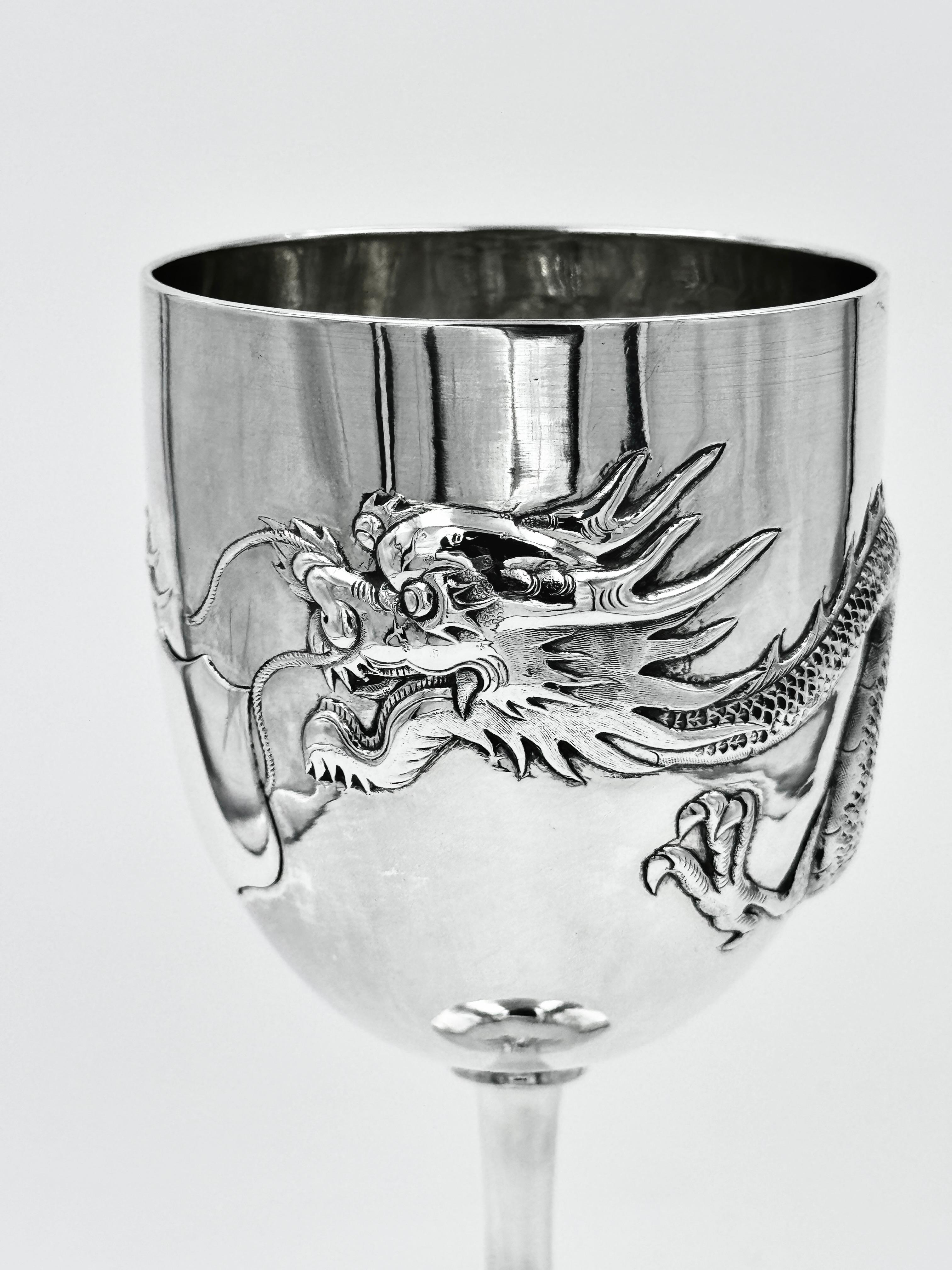 Copa china de plata de exportación en venta 1