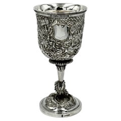 Chinese Export Silver Goblet