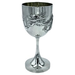 Chinese Export Silver Goblet