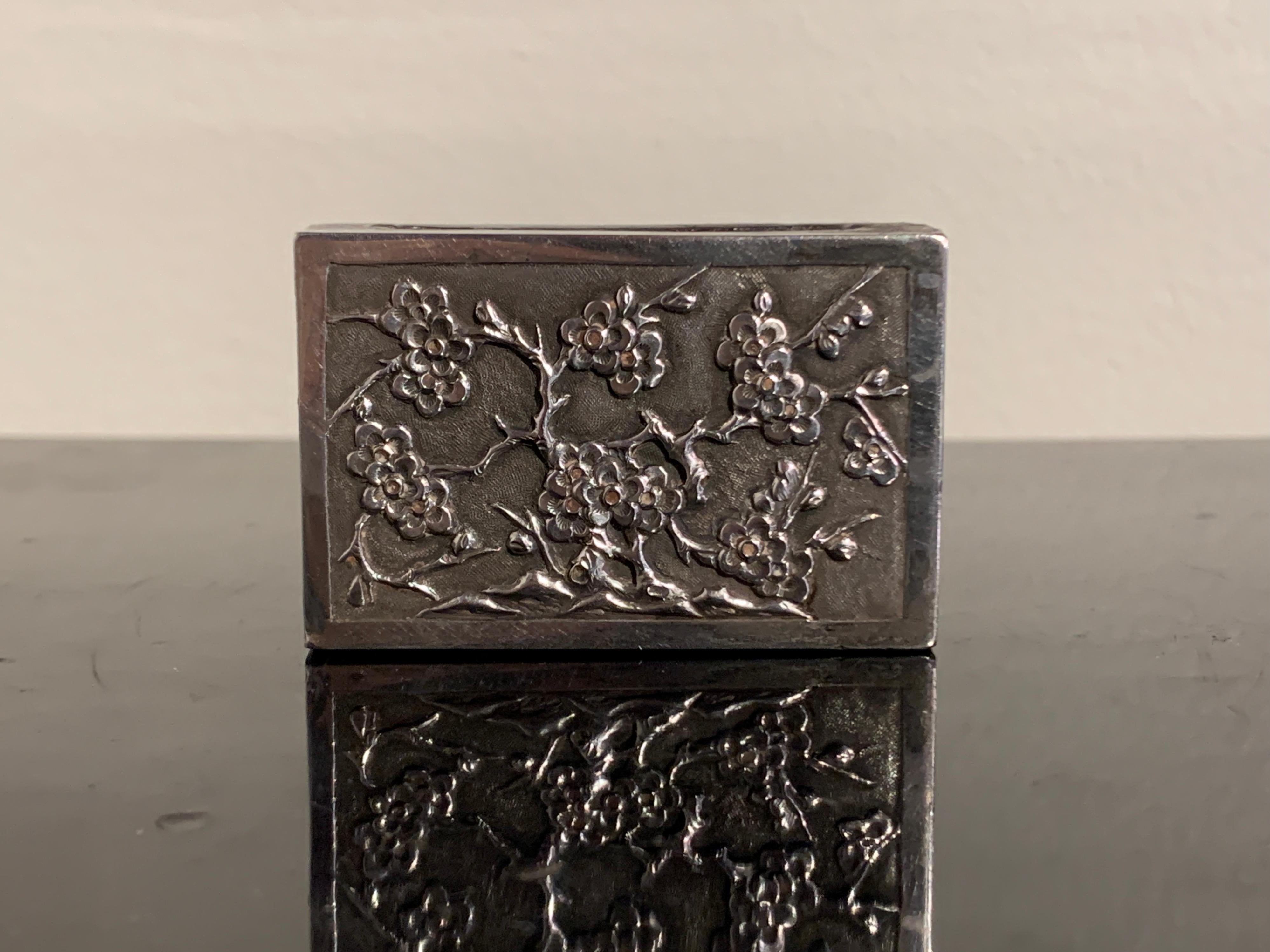 silver matchbox case