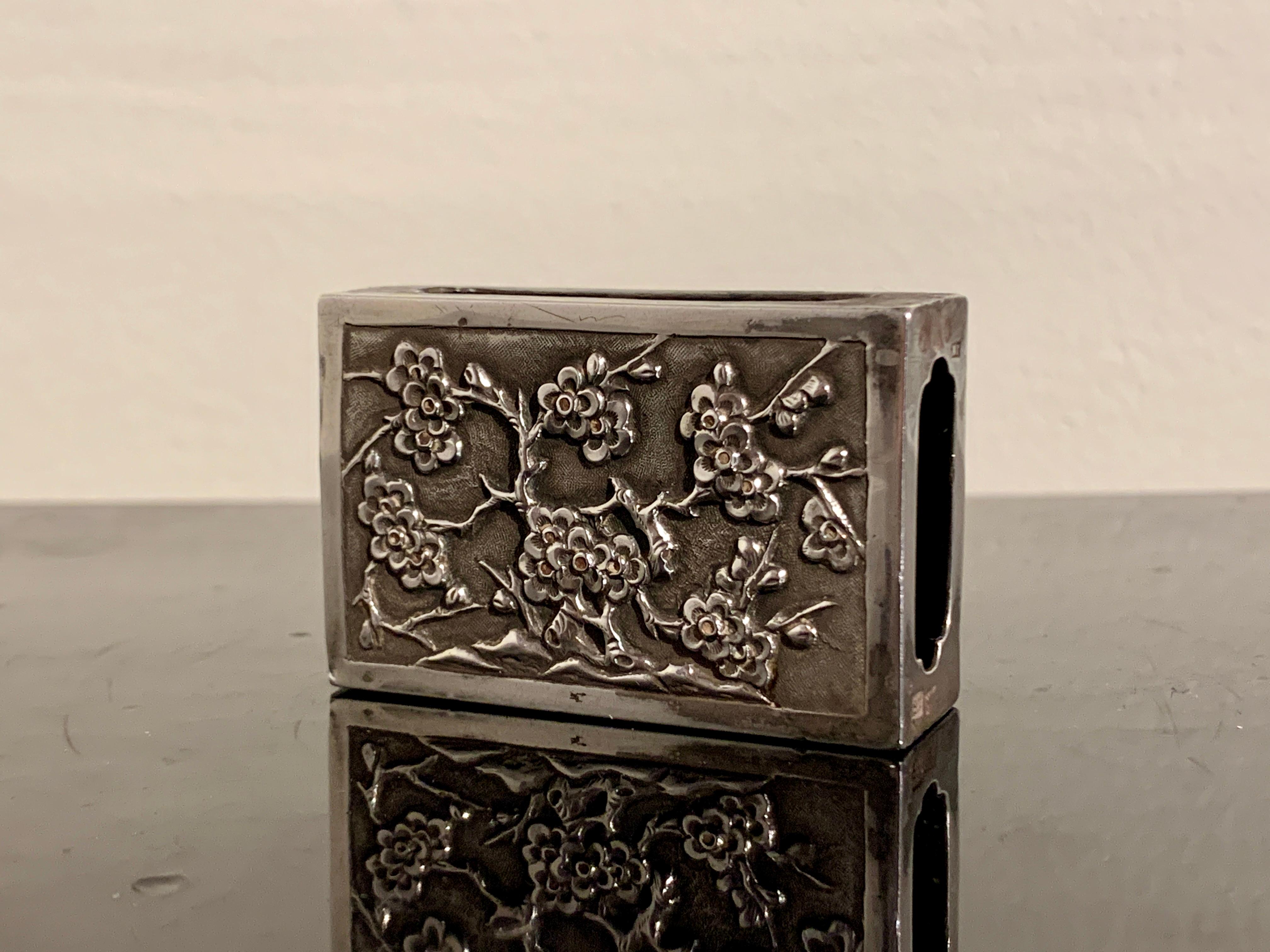silver matchbox holder