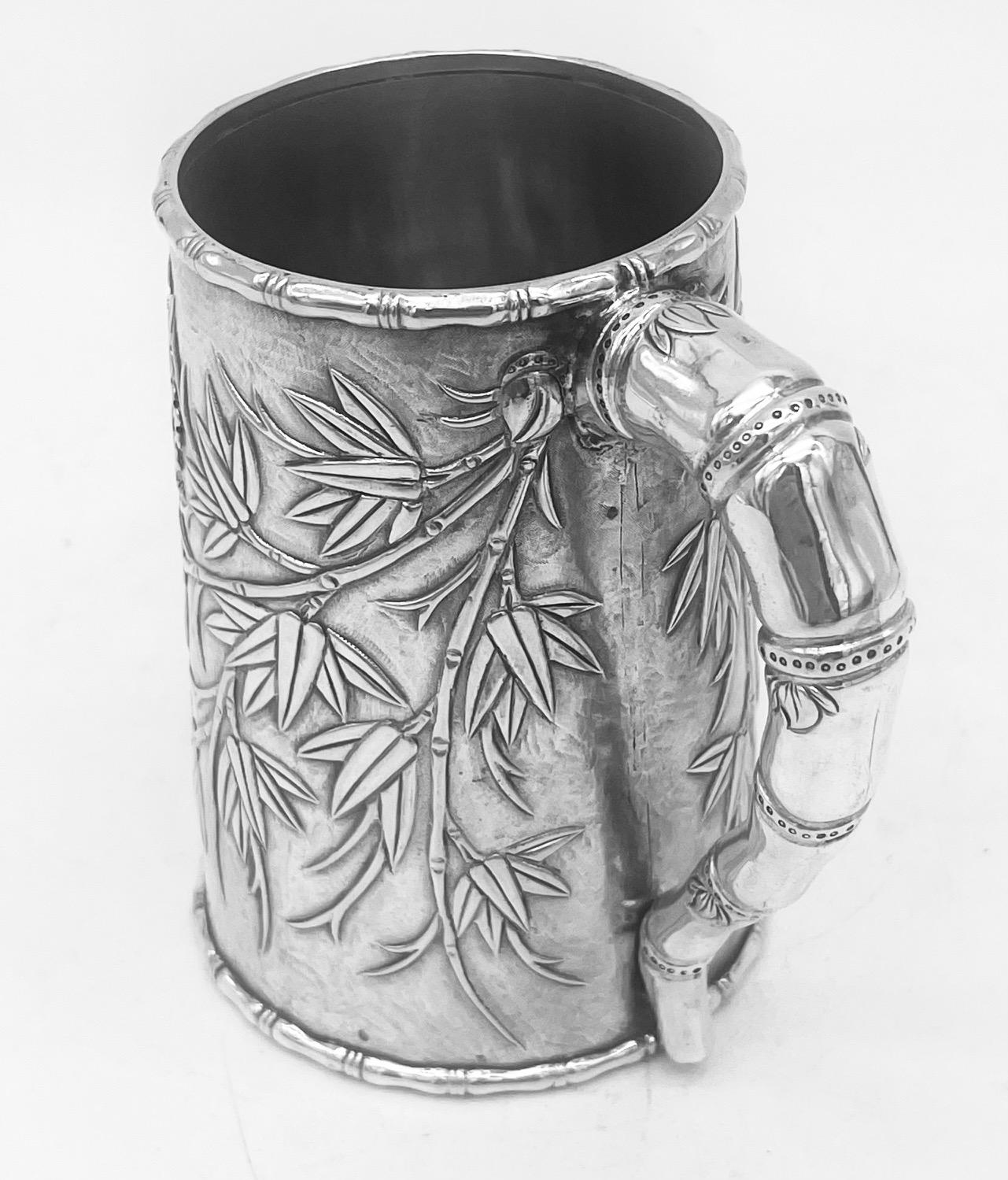 Chinese Export Silver Mug For Sale 3