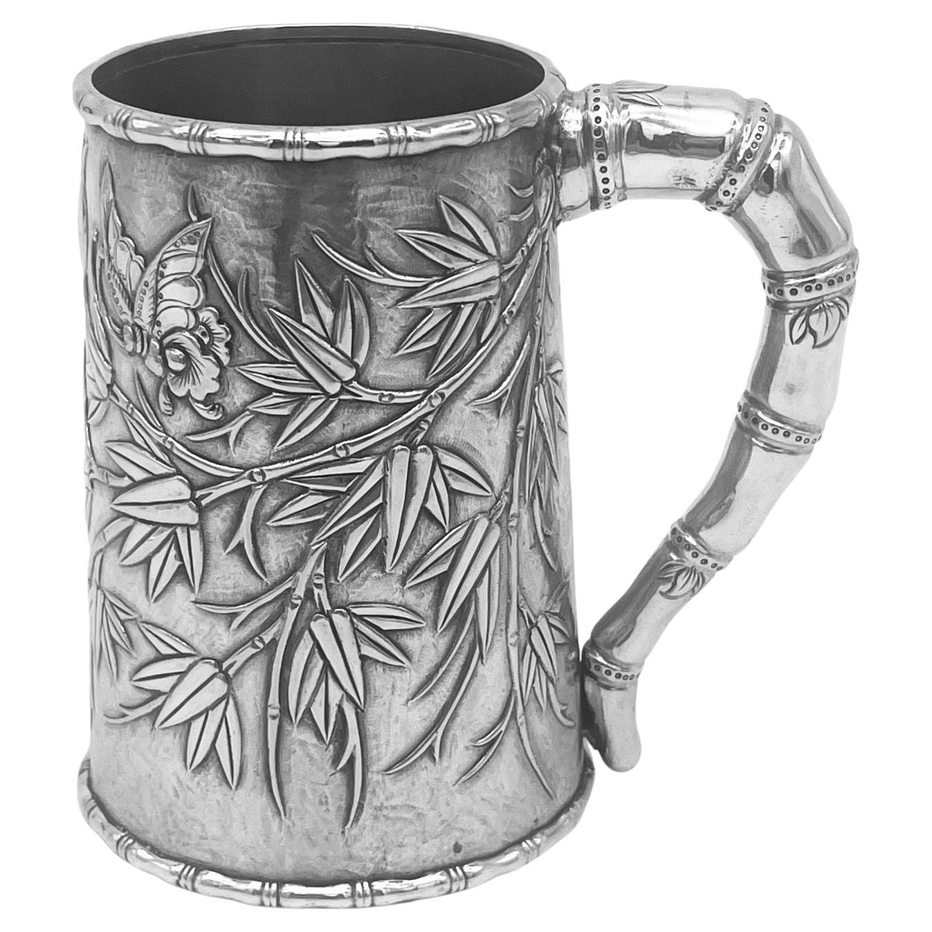 Chinese Export Silver Mug For Sale