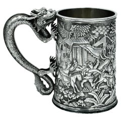 Mug en argent d'exportation chinois