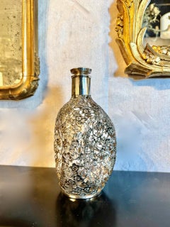 Chinese Export Silver Overlay Decanter