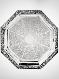 Chinese Export Silver Salver