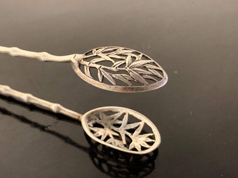 Chinese Export Silver Sugar Tongs by Luen Wo, Early 20th Century, China