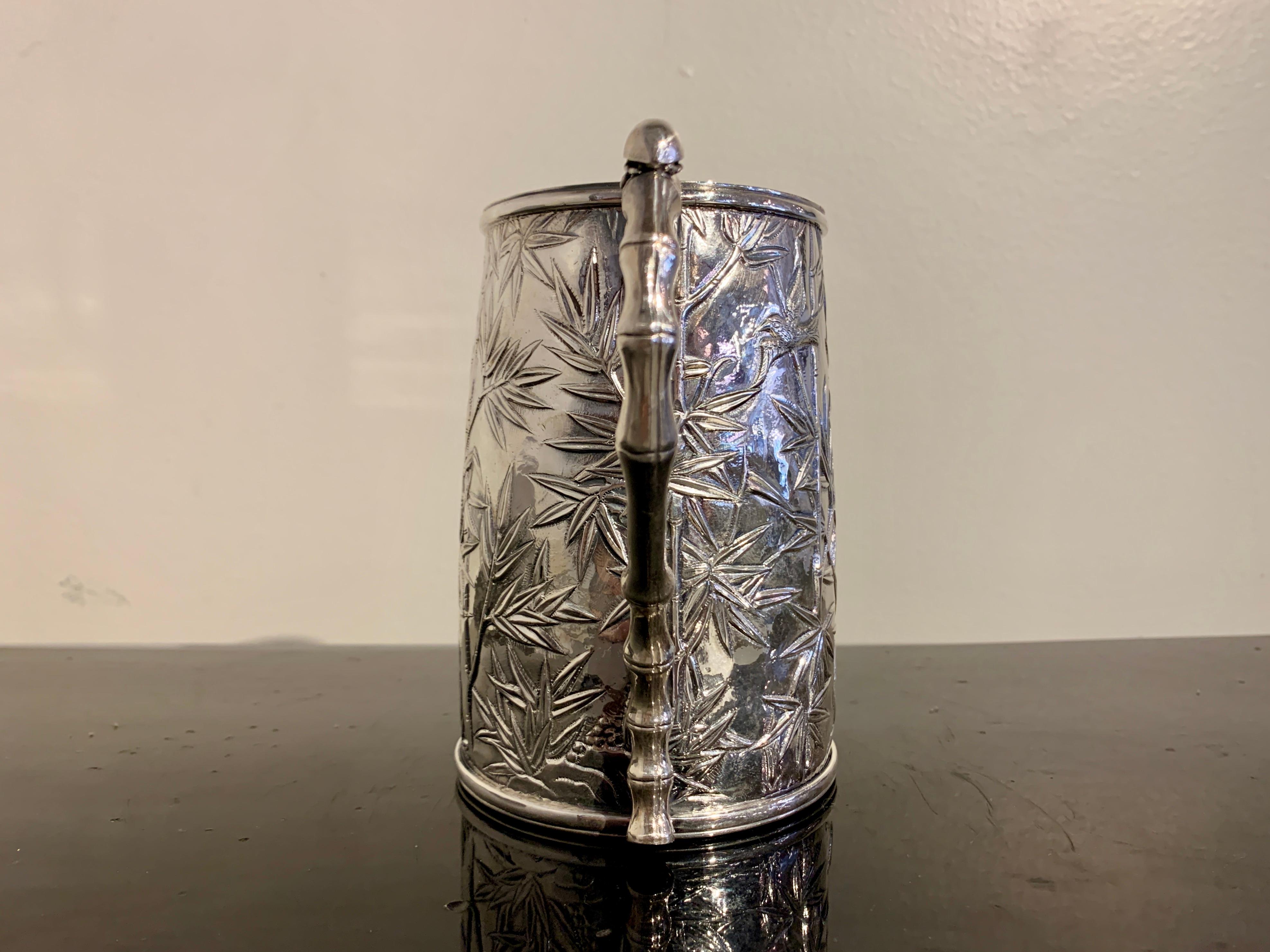 Chinese Export Silver Tankard by Luen Hing, Early 20th Century, China For Sale 2