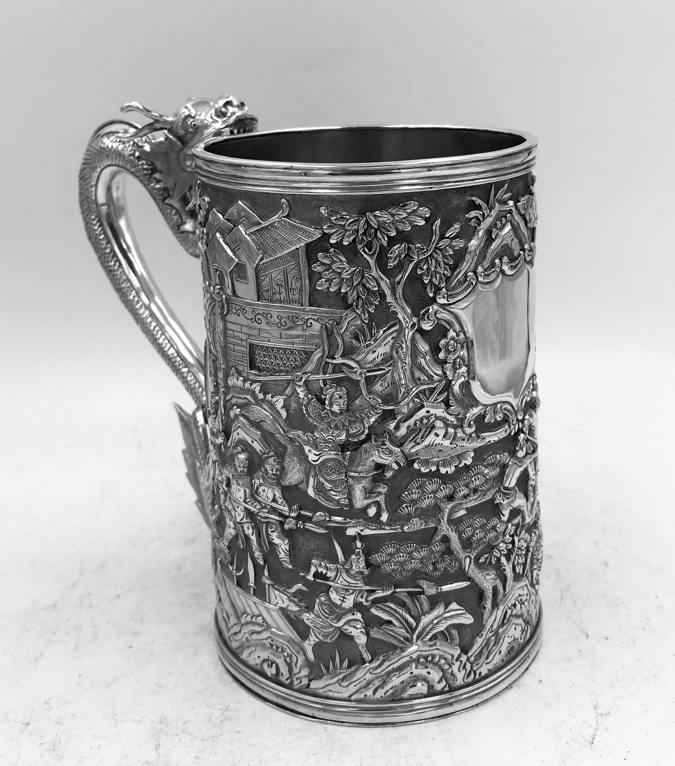 Chinese Export Silver Tankard In Good Condition In London, GB