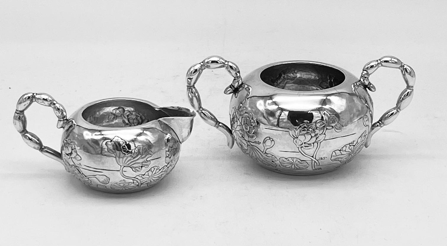 Chinese Export Silver Teaset 11