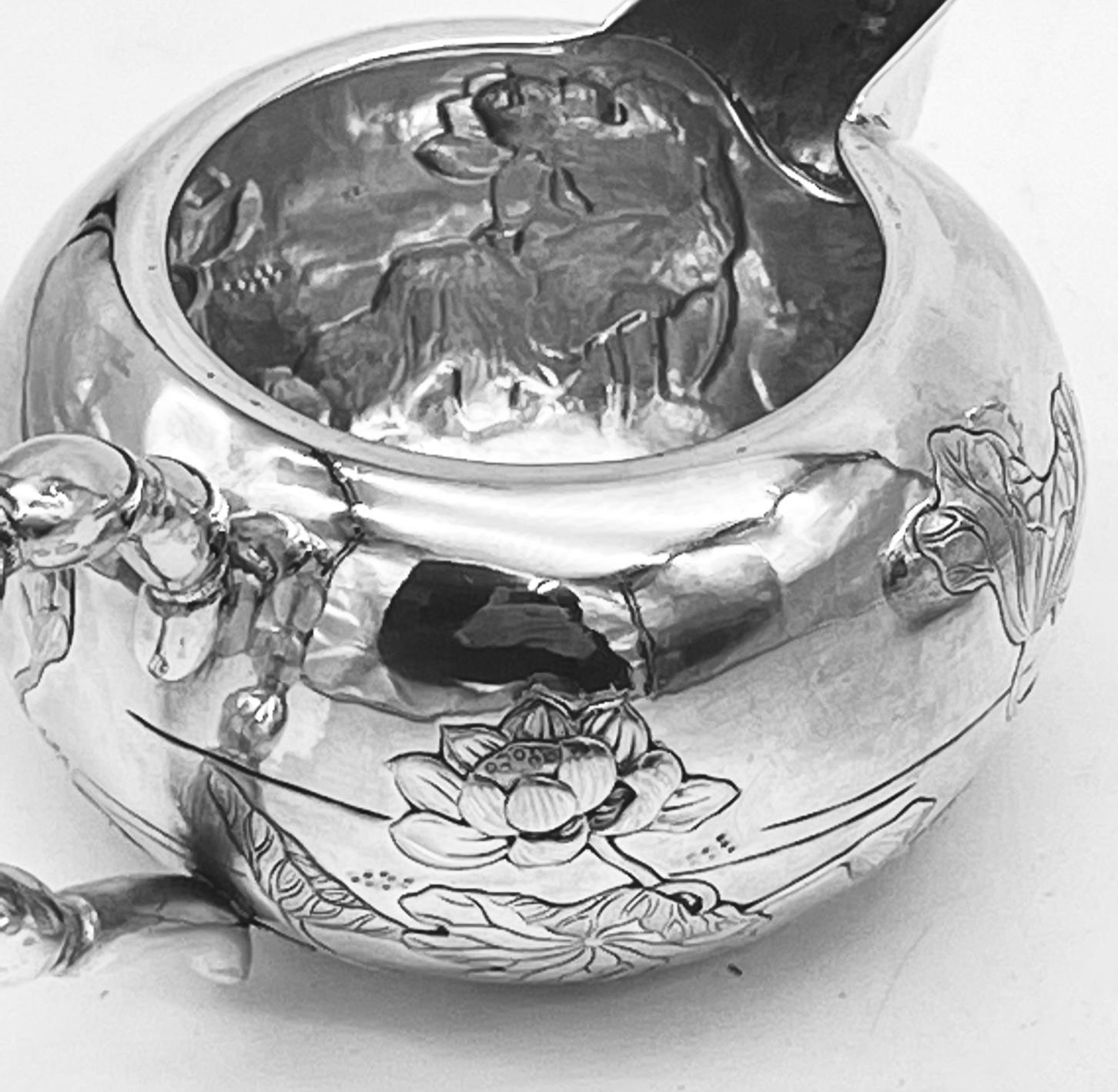 Chinese Export Silver Teaset 15