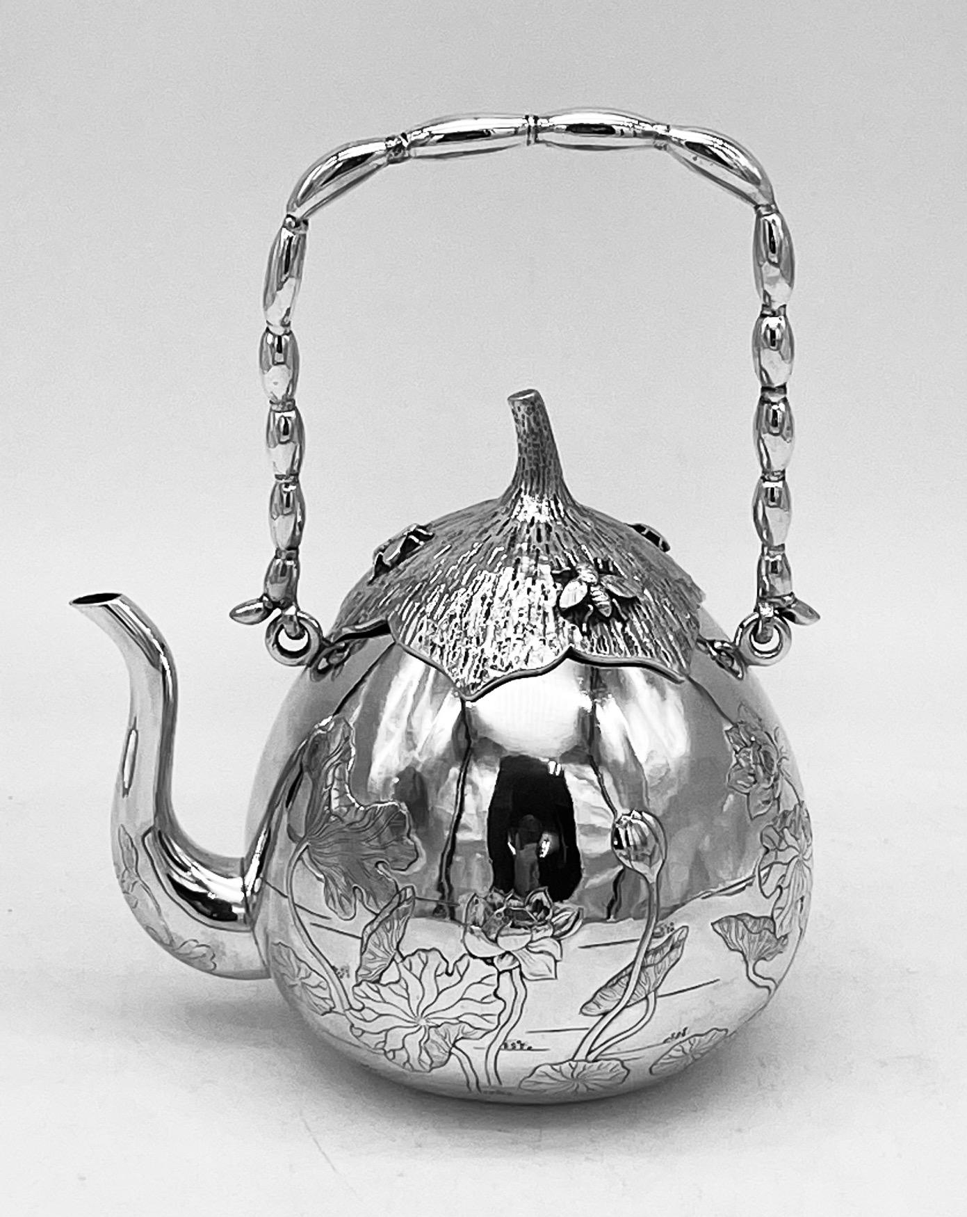 Late 19th Century Chinese Export Silver Teaset