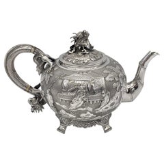 Antique Chinese Export Silver Teaset