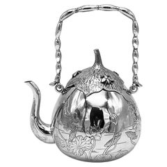 Chinese Export Silver Teaset