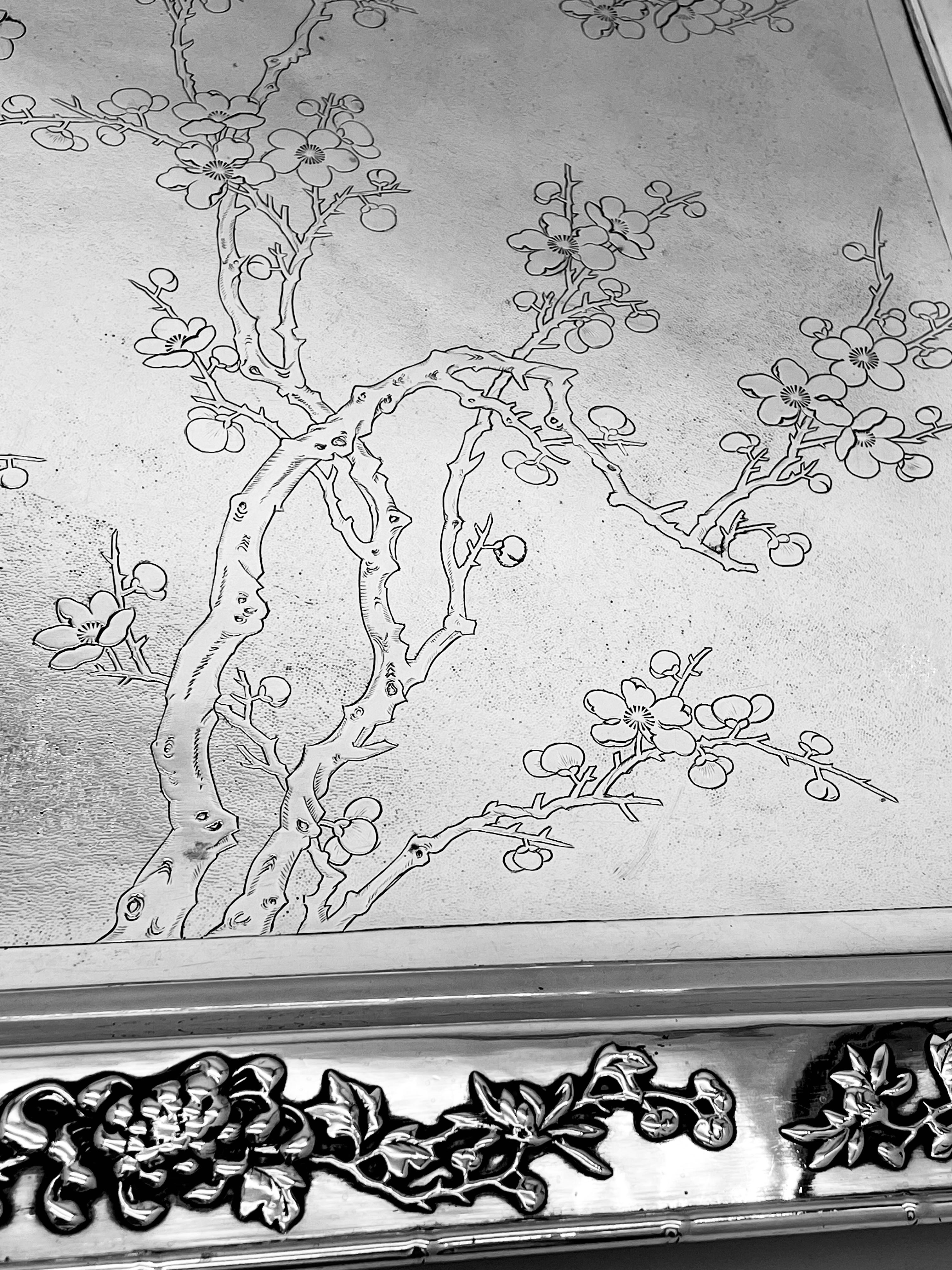Exportation chinoise Plateau en argent d'exportation chinoise
