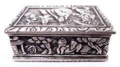 Chinese Export Silver Vinaigrette by Canton Retailer Cutshing