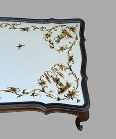 Chinese Export Style Green Lacquer Coffee Table