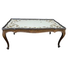 Chinese Export Style Green Lacquer Coffee Table