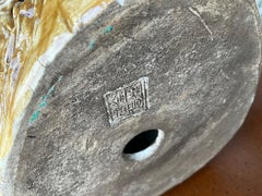 Chinese Export Style Pottery Coastal Beach Cranes / Birds Figurines, S/2