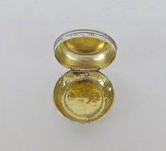 Chinesischer Export-Sterlingsilber-Schatulle im chinesischen Stil mit vergoldetem Innenraum