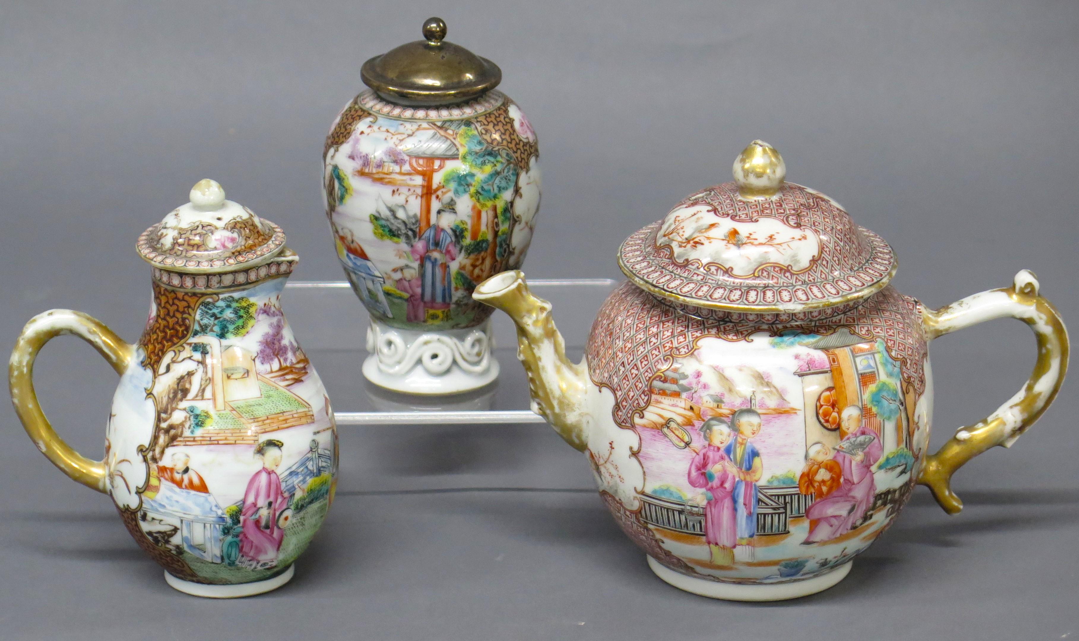 Chinese Export Tea Set, Rockefeller Pattern For Sale 12