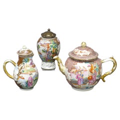 Antique Chinese Export Tea Set, Rockefeller Pattern
