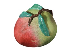 Chinese Export Trompe L'oeil Porcelain Model of a Peach