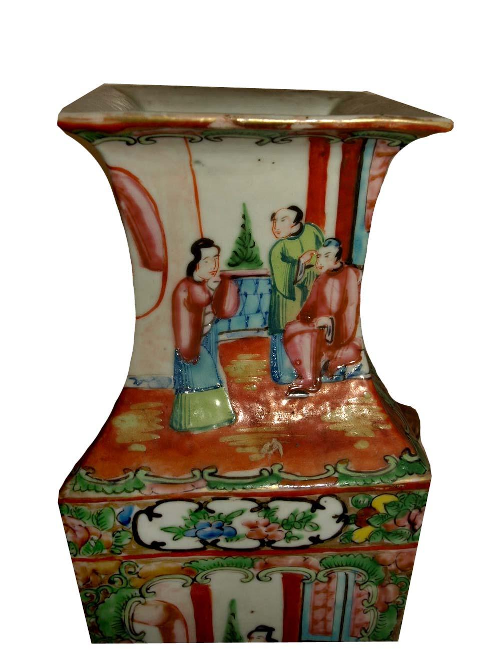 Chinese Famile Rose Vase 1