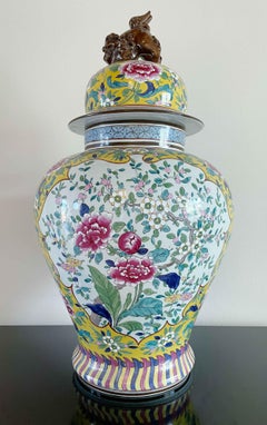 Chinesisch Famille Jaune Porzellan abgedeckt JAR