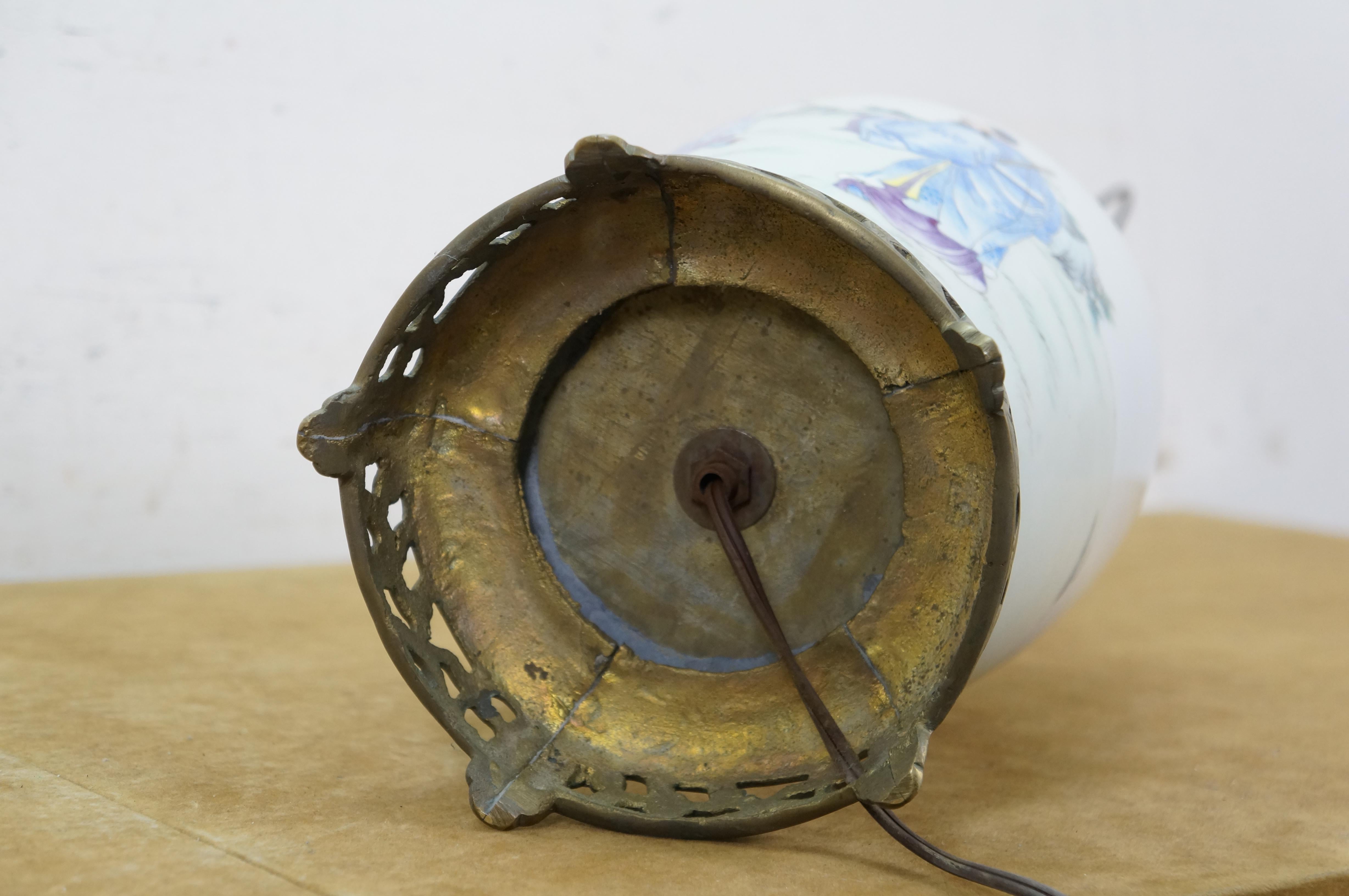 Chinese Famille Porcelain Ginger Jar Mantel Vase Urn Scholar Warrior Lamp 29