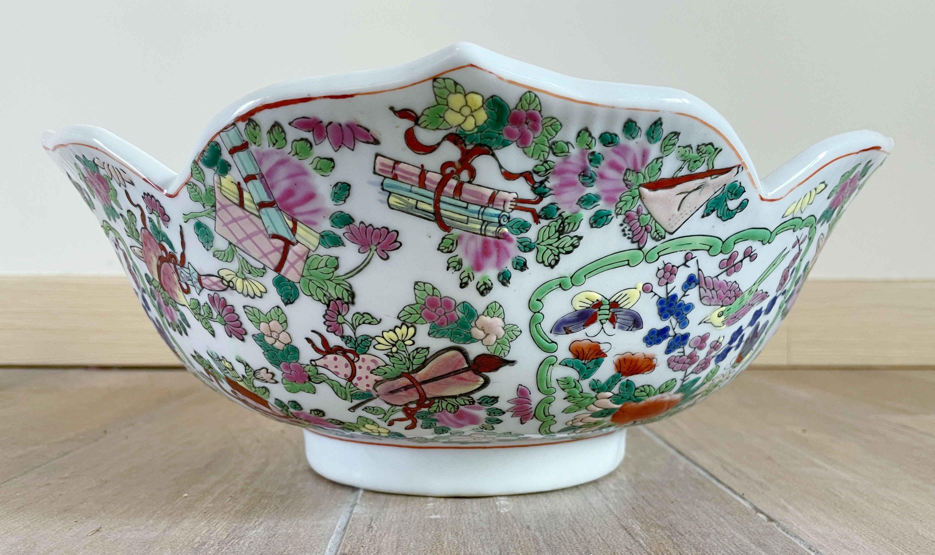 Porcelain Chinese Famille Rose Bowl For Sale