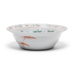 Chinese Famille Rose Bowl with Offering Fruits, c. 1900