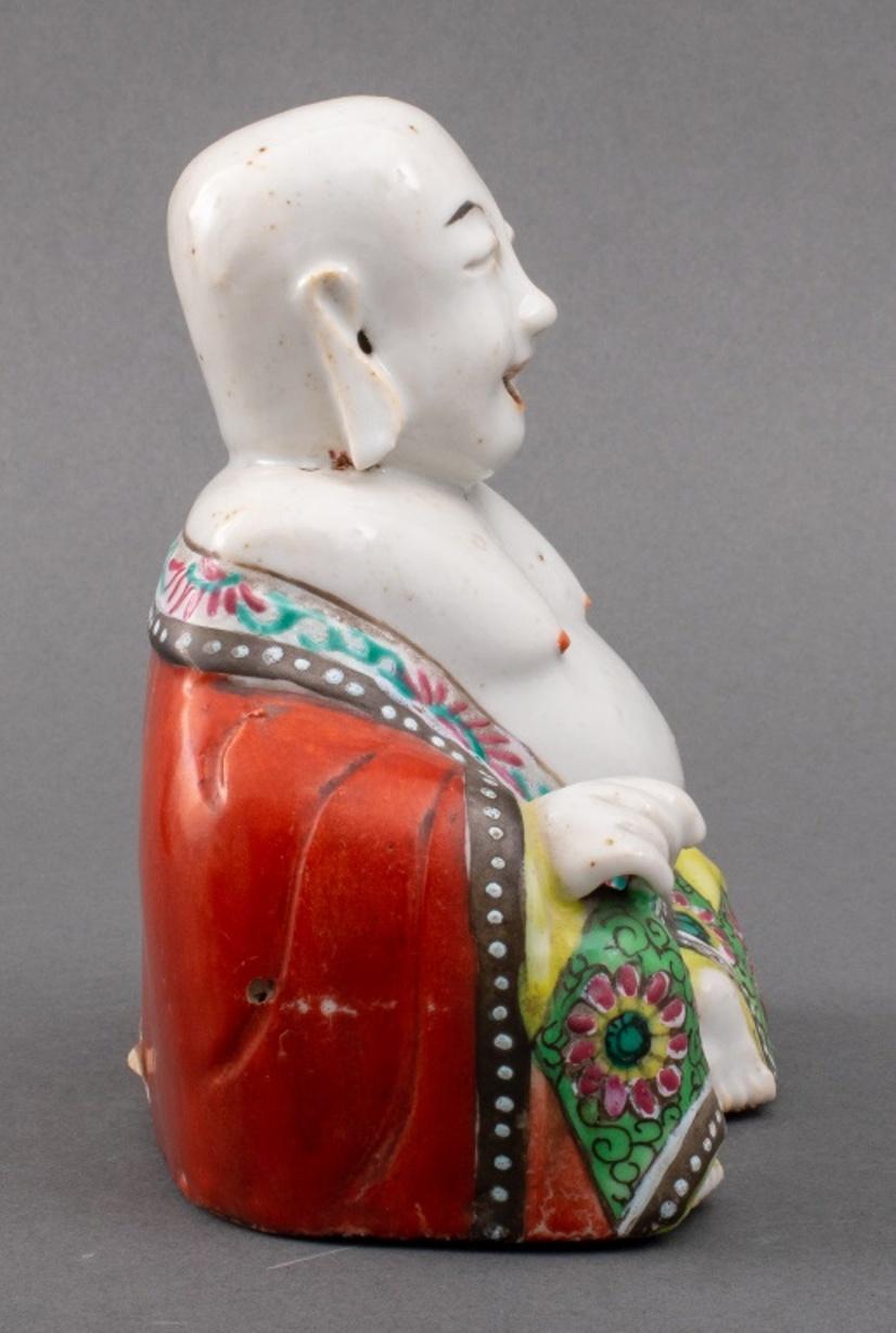 Chinese Famille Rose Budai Figure Censer, 19th Century 2