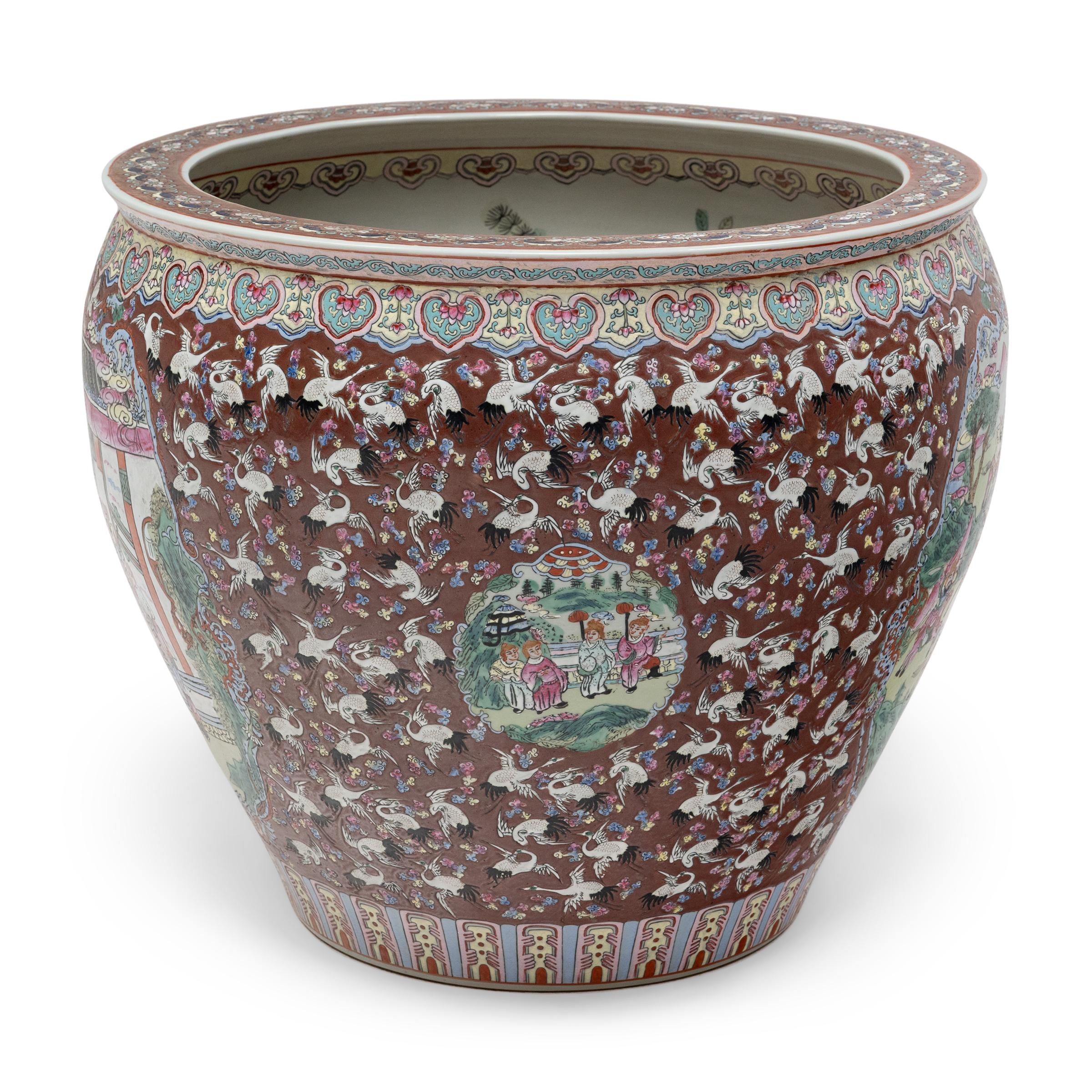 During the 18th century, Europeans provided an eager market for Chinese export porcelain, especially the colorful and fanciful ware known as “famille rose.” Named for a palette of opaque overglaze enamels that favored roses and pinks, famille rose