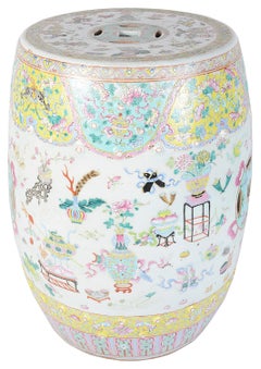 Chinese Famille Rose Garden Seat