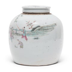 Chinese Famille Rose Jar with Boys at Play, C. 1900