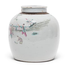 Chinese Famille Rose Jar with Children Playing, c. 1900