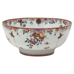 Chinese Famille Rose Porcelain Bowl Qianlong 18th Century