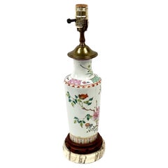 Chinese Famille Rose Porcelain Lamp