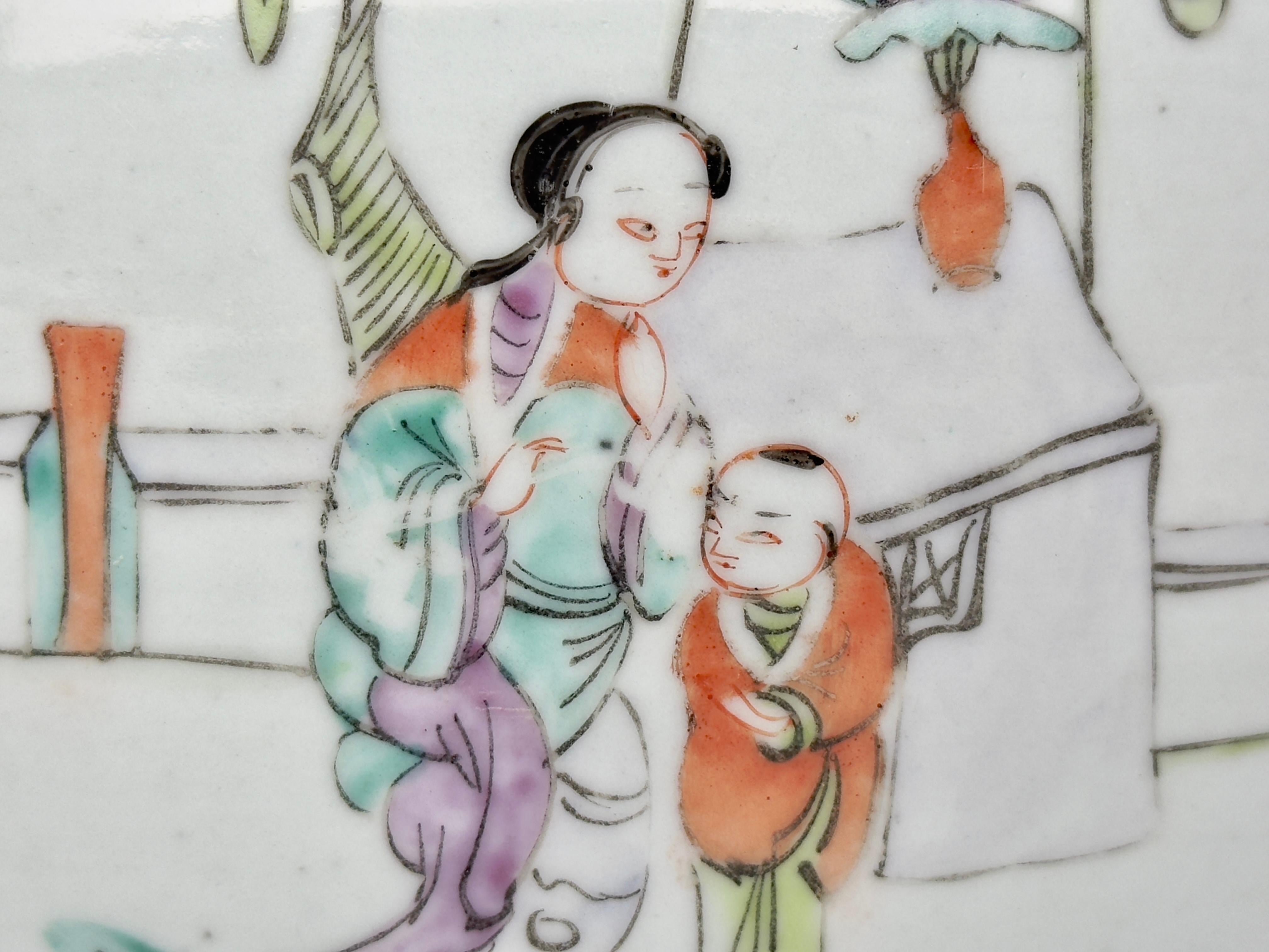 Famille Rose Porcelain Lidded Jar, Late Qing-Republic period 1