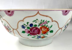Chinese Famille Rose Porcelain Punch Bowl